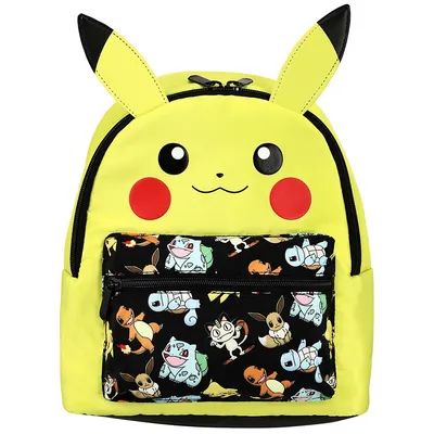 Pokemon Pikachu Big Ears Characters Collage Mini Backpack