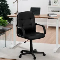 Costway Ergonomic Mid-back Executive Office Chair Swivel Computer Desk Chair