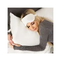 Pure Mulberry Silk 4-Piece Sleep Mask, Pillowcase & Hair Scrunchies Dream Set - $177 Value