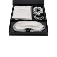 Pure Mulberry Silk 4-Piece Queen Size Dream Sleep Set - $182 Value