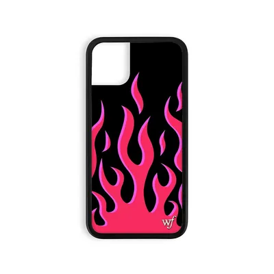 Étui à flammes rouges pour iPhone 11