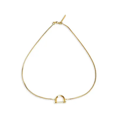 Arc 14K Yellow Goldplated Necklace