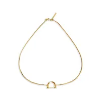 Arc 14K Yellow Goldplated Necklace
