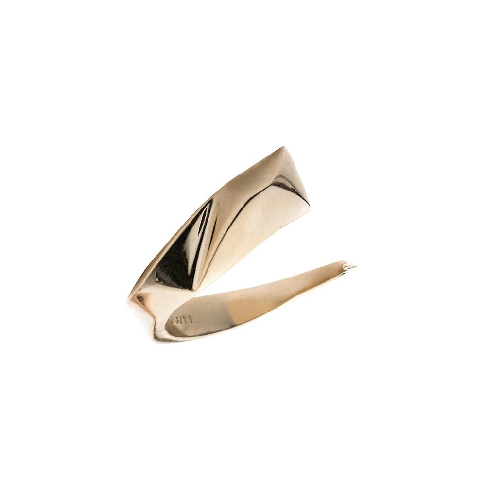 Prizm Rhodium-Plated Brass Wrap Ring