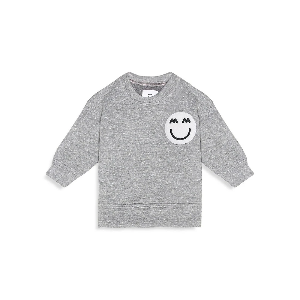 Little Kid's & Logo Patch Luxury Fleece Sweatshirt