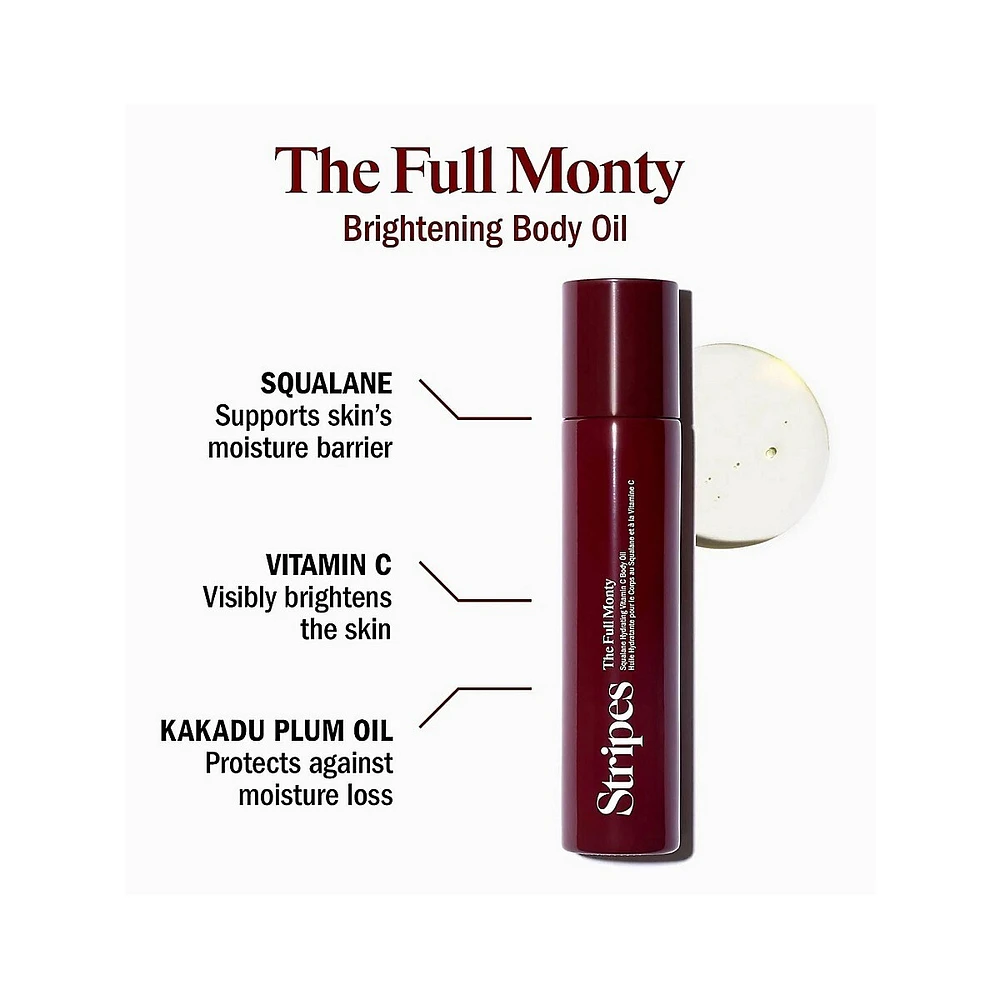 The Full Monty Squalane Hydrating Vitamin C Body Oil