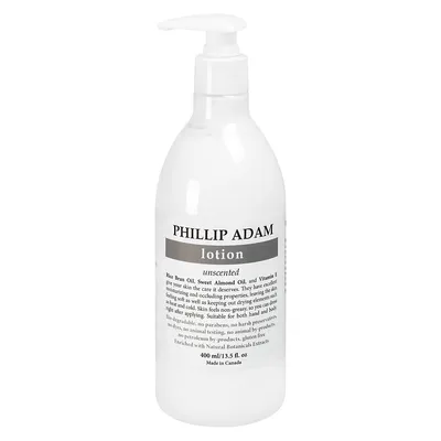 Phillip Adam Lotion pour les mains et le corps, non parfumée, tous types de peau, 400 ml