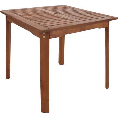Meranti Wood Square Table