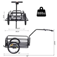Bicycle Cargo Trailer Black