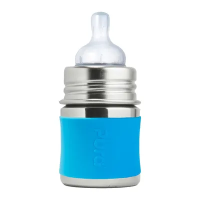 Stainless Steel Aqua Infant Feeding Bottle