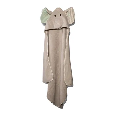 Baby's Snow Terry Hooded Bath Towel - Elle the Elephant