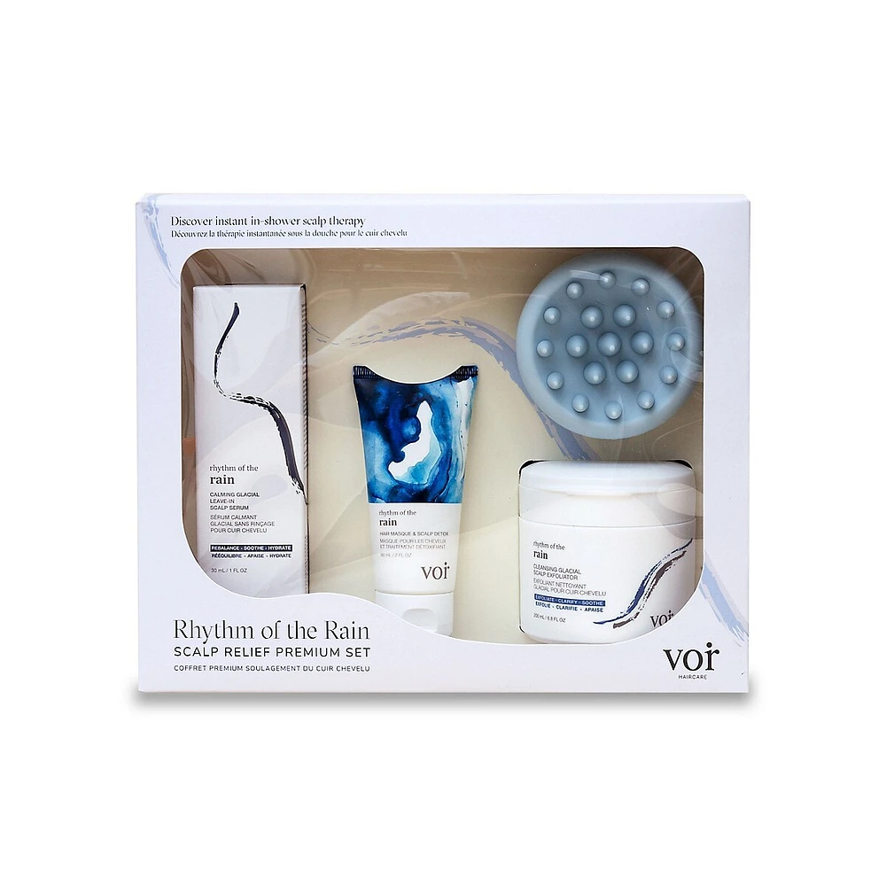 4-Piece Rhythm Of The Rain Scalp Relief Premium Set