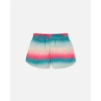 French Terry Short Printed Tie Dye Waves