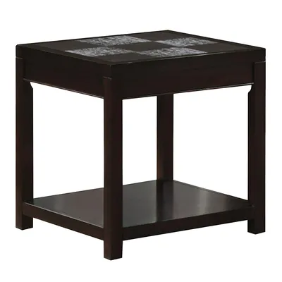 Accent Table, Side, End, Nightstand, Lamp, Living Room, Bedroom, Laminate, Brown, Transitional