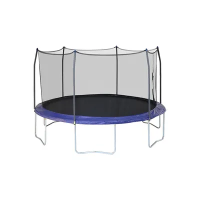 15-Foot Round Trampoline with Enclosure