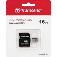 Units Transcend 16gb Microsd Class 10 Micro Sdhc Memory Card With Sd Adapter