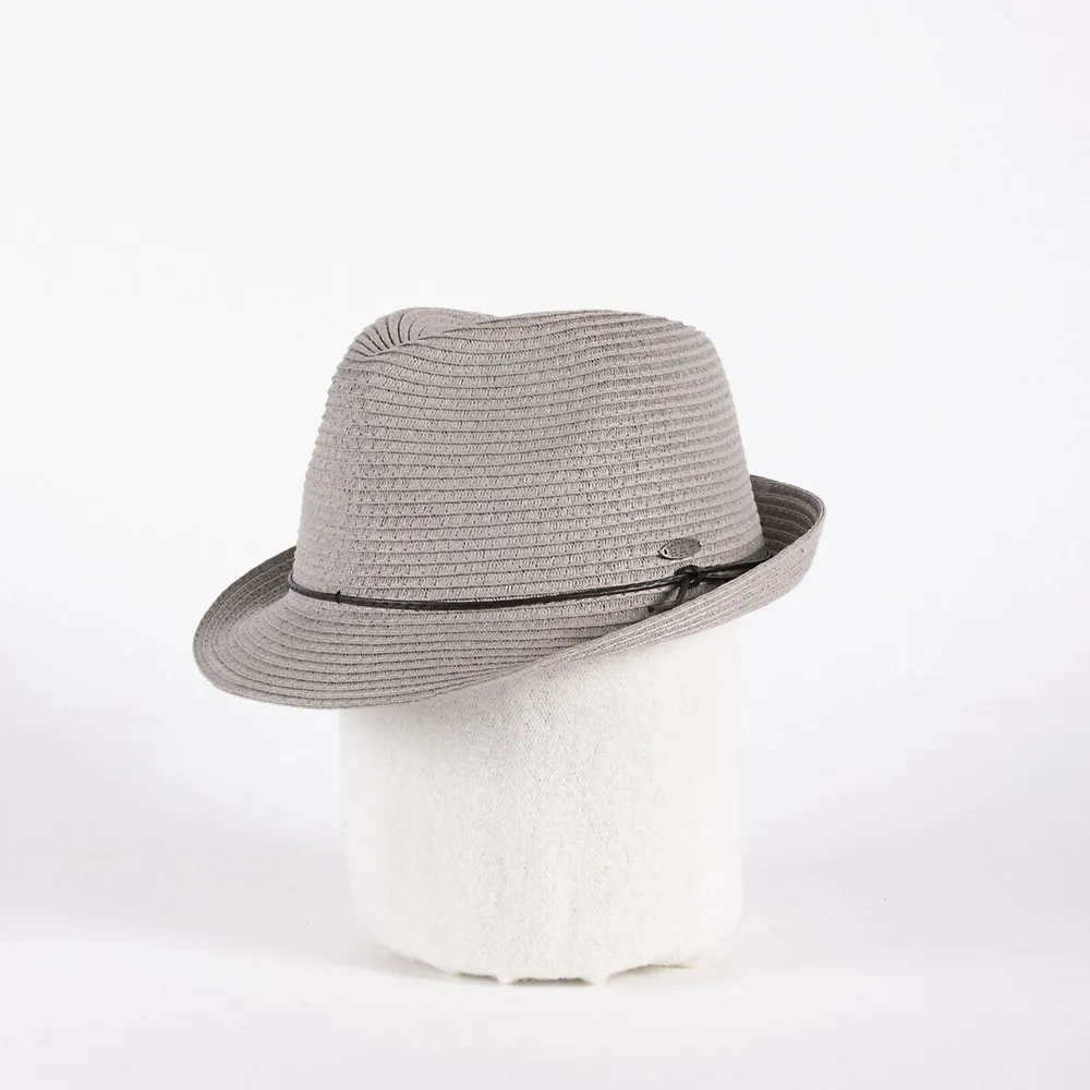 Fancia Fedora Hat With Leather Cord