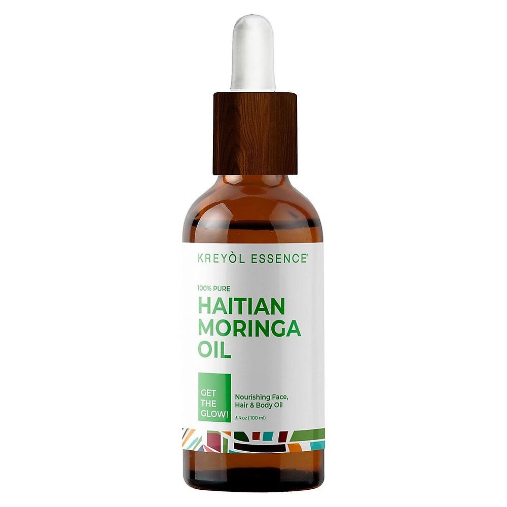 Huile pour le visage et les cheveux au moringa Haitian