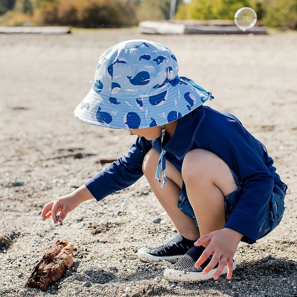 Jan & Jul Kids' Cotton Sun Hat For Boys, With Break-away Safety