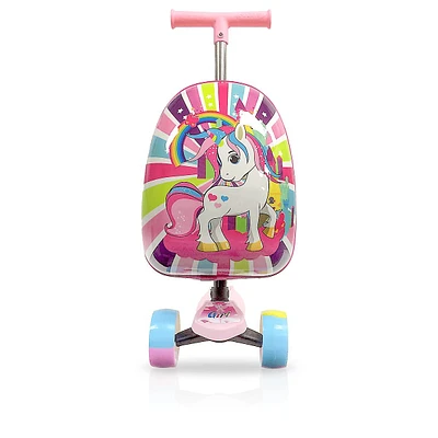 Magical Unicorn 32" Kids Travel Luggage With Scooter