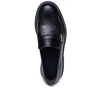 Chandler Leather Lug-sole Loafer
