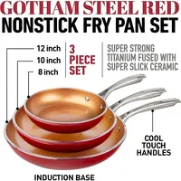 3 Piece Non-Stick Frying Pan Set
