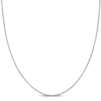 14k Gold Diamond Cut Cable Chain Necklace