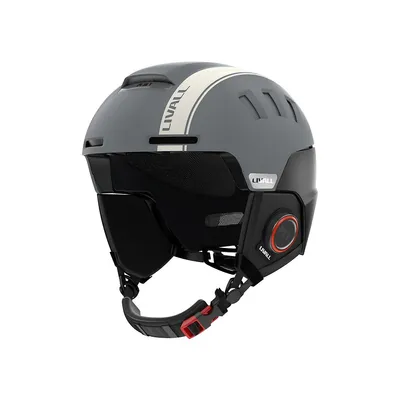 Grey Smart Ski & Snowboard Helmet - Bluetooth, Sensor Controlled Eps 4d Moulding, One Click Phone Answer, Walkie Talkie Feature, Location Sharing, Fall Detection