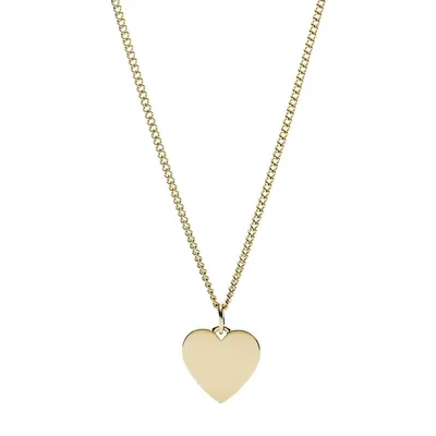 Women's Drew Heart Gold-tone Stainless Steel Necklace