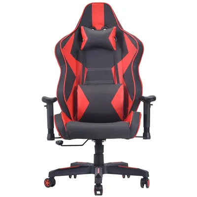 Metallic-pro Swivel Adjustable Gaming Chair - Black & Red