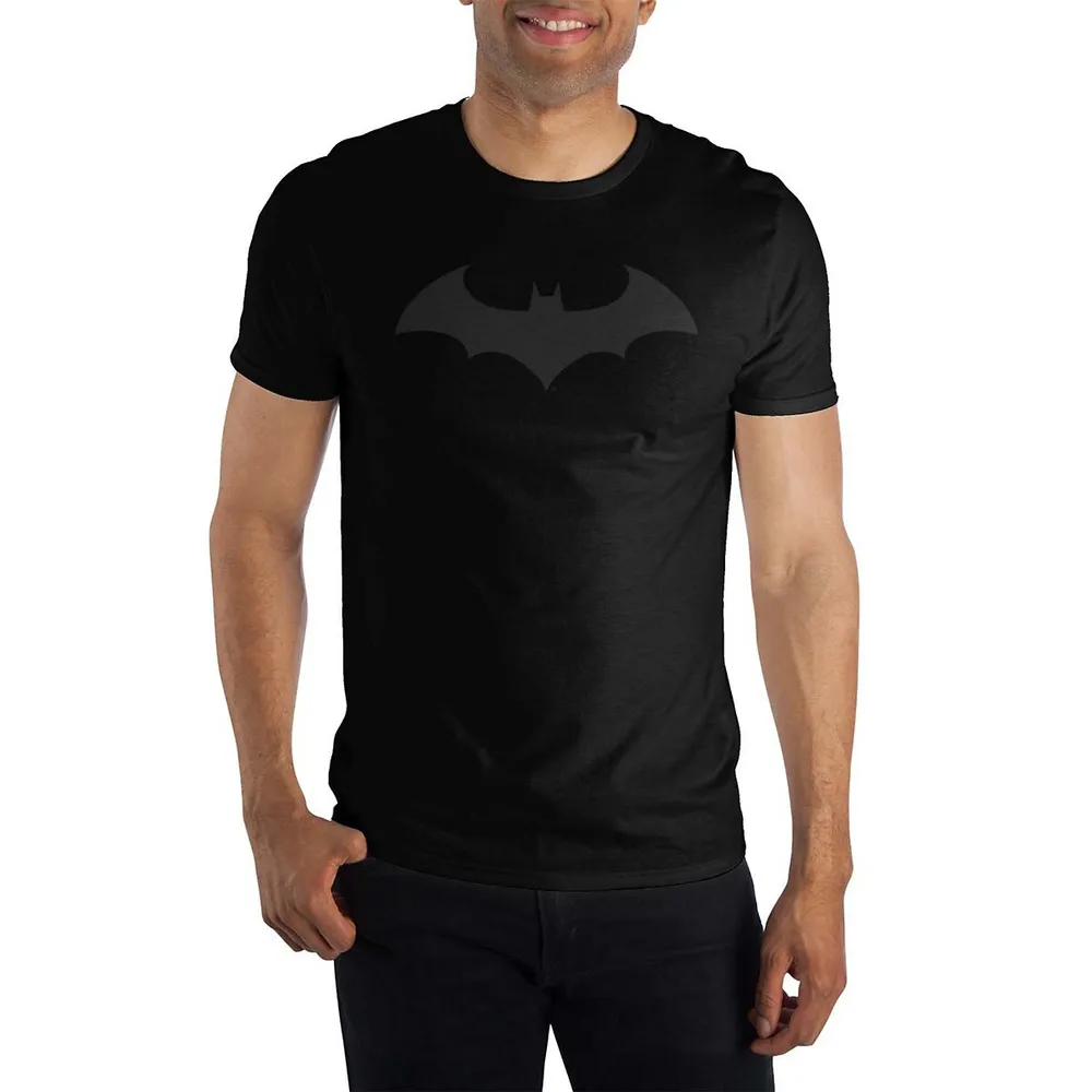 Dc Comics Batman Logo Mens Black T-shirt
