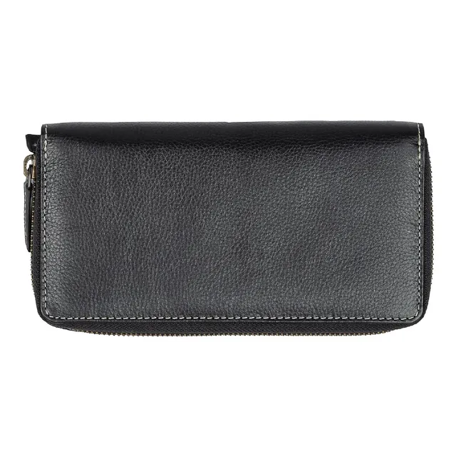 Roots Wallets Mens Zipper Around With Center Wing