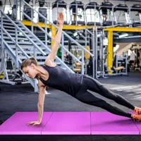 8' X 4' X 2'' Folding Gymnastics Tumbling Gym Mat Stretching Yoga