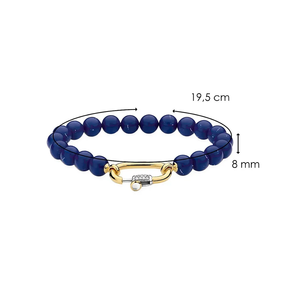 Starry Universe 18K Goldplated Sterling Silver, Cubic Zirconia & Stone Bracelet