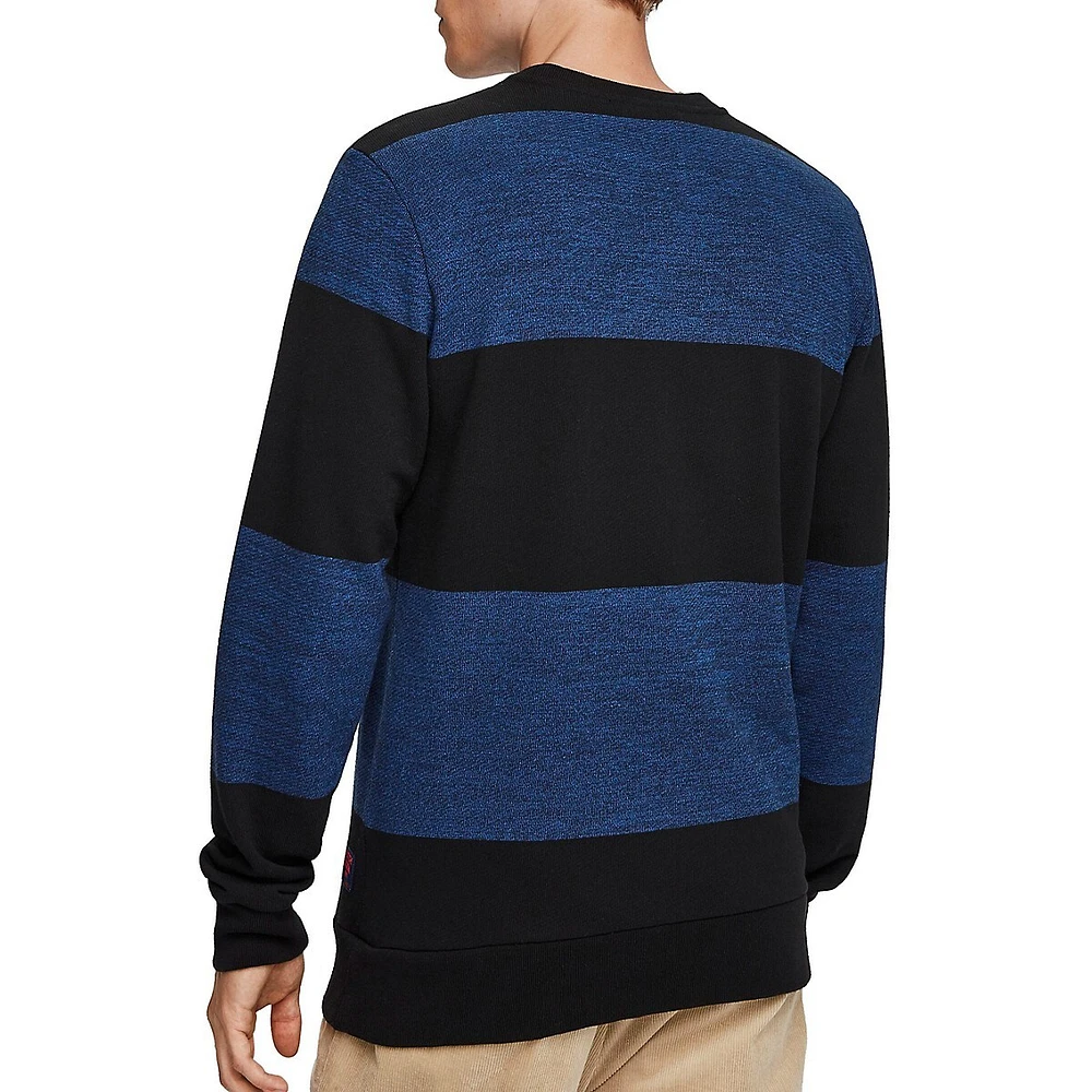 Melange Cotton-Blend Sweater