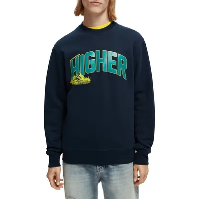 Higher-Print Felpa Sweatshirt
