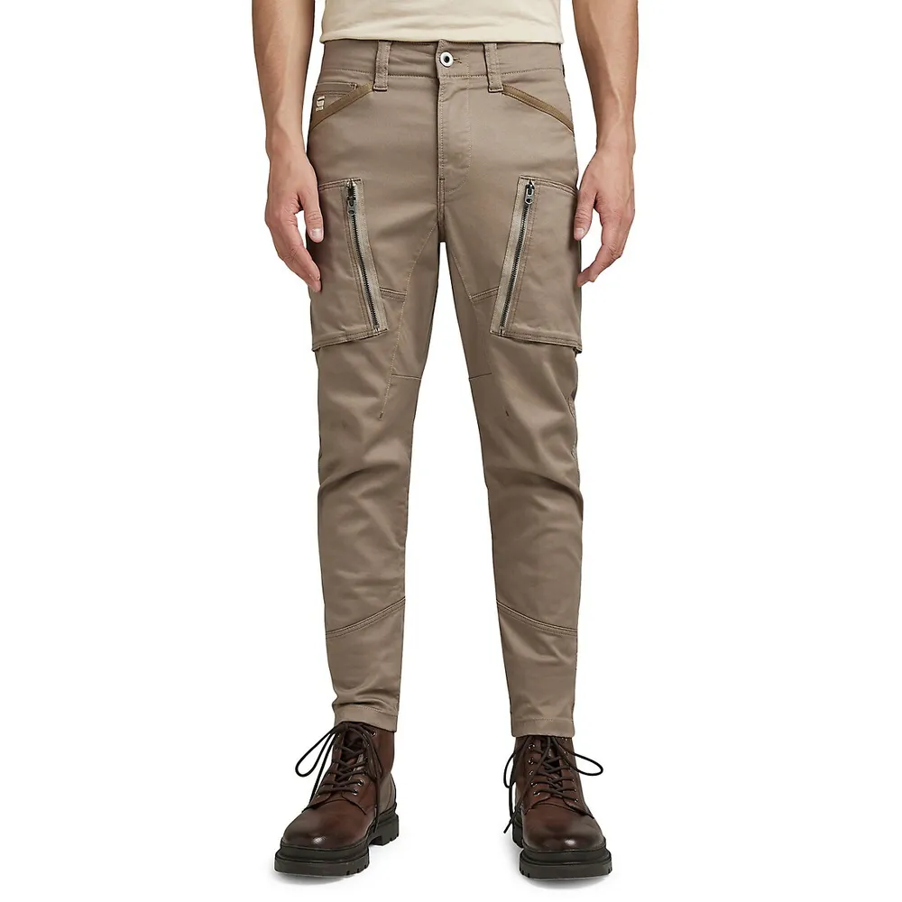 Zip-Pocket 3D Skinny Cargo Pants