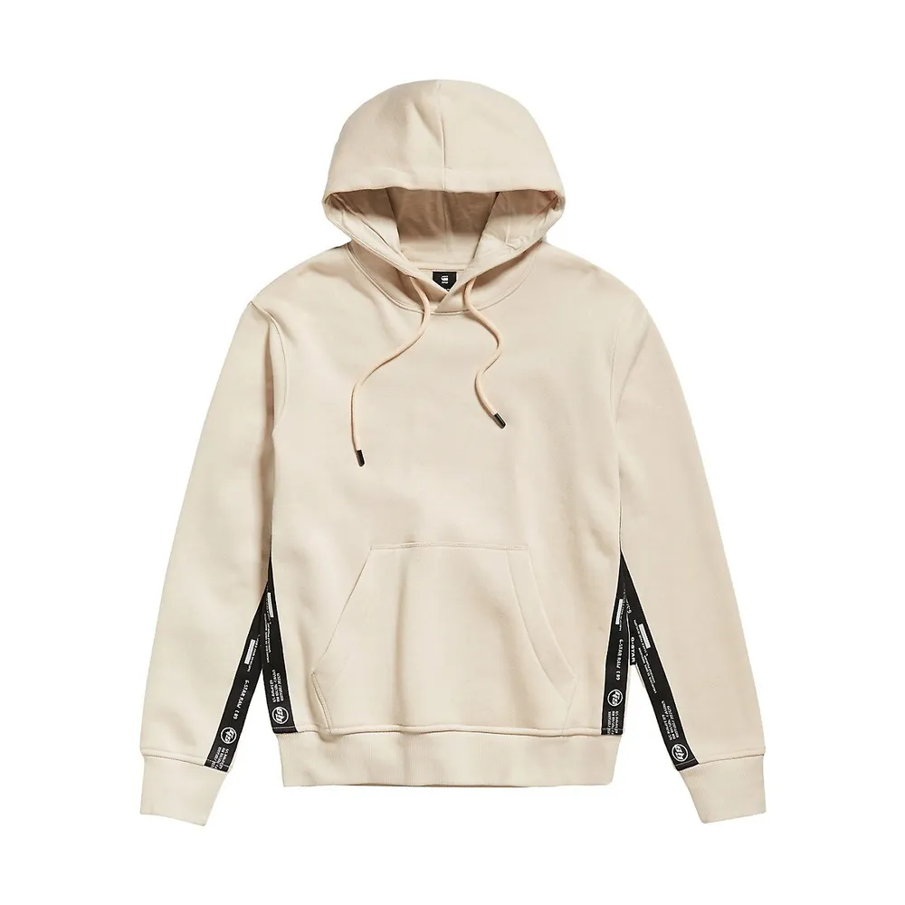 Logo Tape Hooded Sweater