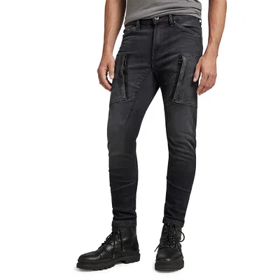 Super Skinny 3d Pocket Cargo Jeans