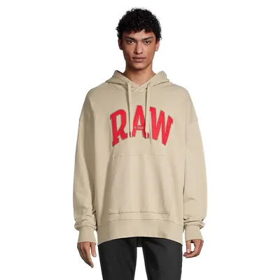RAW University Oversized Hooded Sweatshirt