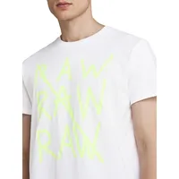 T-shirt à imprimé gribouillage en coton biologique