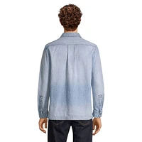 Regular-Fit Pocket Denim Shirt