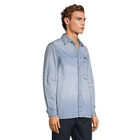 Regular-Fit Pocket Denim Shirt