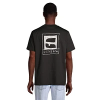 Loose-Fit Scratch Logo Graphic T-Shirt