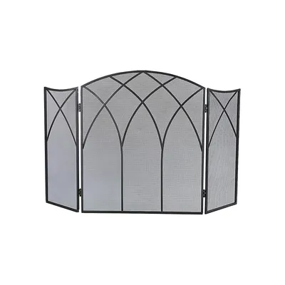 Gothic Steel Fireplace Screen