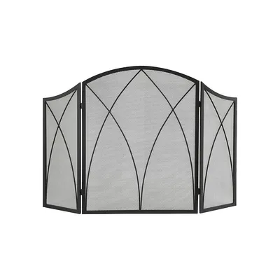 Arched Steel Fireplace Screen