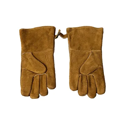Canvas & Leather Fireplace Gloves