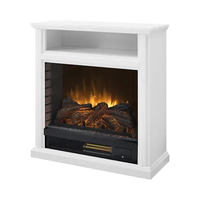 Parkdale 30-Inch Infrared Media Electric Fireplace in White