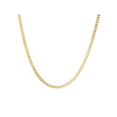 60cm (24") 3.5mm-4mm Width Curb Chain In 10kt Yellow Gold