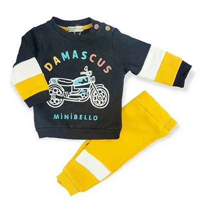 Damascus Bike Boys Casual Set - Soft Cotton Sweater And Joggers